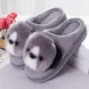 GAI GAI GAI Mulheres Inverno Deslizamento em Curto Pelúcia Quente Cartoon Animação Panda Senhoras Chinelos Feminino Indoor Home Flat Confortável Sapatos Y201026