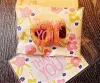 400pcs/lot Self Adhesive Seal bakery bread plastic wrap bag ,10x13cm gift bags, cute thank you flowers cookies candy Party packing LL