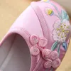 Barns broderade tygskor kinesiska stil flickor skor festival vintage kinesiska skor barnskor för tjej csh1440 240116