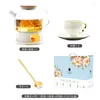 Mugs Afternoon Tea Bone China Light Luxury Ceramic Teapot Household Candle Heating