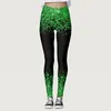 Leggings femininas sem costura magro cintura alta 3.17 festival irlandês st. patrick dia trevos calças apertadas fitness yoga push up moldar legging