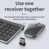 Keyboards Bluetooth 5.0 2.4G Wireless Keyboard Mouse Combo Rechargeable Full Size Wireless Keyboard for Notebook Laptop iPad PC Tablet J240117