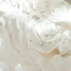 Korean Creative White Lace 3D Rose Curtain Voile Anpassade fönsterskärmar för äktenskap vardagsrum sovrum fransk fönster tende 240117