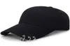 HT1737 Printemps Été Hommes Femmes Casquette Solide Plaine Noir Rose Blanc Casquette Snapback Chapeaux de Baseball avec Anneaux Casquettes de Baseball Réglables4722392