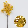 Dekorative Blumen, 81 cm, künstlicher Herbst-Ahornbaumzweig, grün, rot, gelb, Farbe, Simulationspflanze für Gartenparty, Bürodekoration