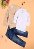 Ensembles de vêtements pour enfants 039s automne bébé garçon ensembles de vêtements Boy039s costume enfants 039s manteau d'extérieur chemises Jeans 3p2871721