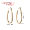 Dangle Earrings Fashion Punk Simple Plate Gold Long Section Tassel Pendantサイズの女性ギフトPNG E3120