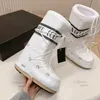 Designer Moon Boot Icon Nylon Snow Boots عالية الجودة Apres-Ski Bootie Gabardine Botte Womens Fashion Rubber Platform Winter Warm Warm Fur Ski Booties Ogmine 35-41