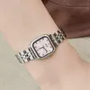 Women's high appearance level simple exquisite square steel band luxury waterproof quartz watch