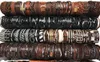 Ganze Lose Masse Zufällig 50PCS30pcsLot Punk-Männer039s-Lederarmbänder Femme Pulseras Bileklik Paar Armband Männer Schmuck W171V4457110