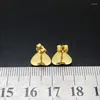 Stud Earrings Fine Jewelry Heart Forever Love Earring Gold Women Charm Pulseiras Fashion For Eternal Woman