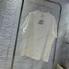 Мужские футболки Saint Michael Fun Biscuit Printed Хлопок с короткими рукавами Американская повседневная свободная мужская и женская популярная футболка с заниженными плечами T240117
