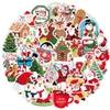 Bilklistermärken 50st/Lot Christmas Holiday Diy Stickers Poster Iti Skateboard Snowboard Laptop Lage Motorcykelcykel Hem Dekalgåvor Fo Dhzmz