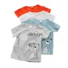 T-shirts katoenen jongens kleding baby t shirt korte mouw babyjongens t-shirts cartoon casual baby zomer eerste verjaardagjongens kleding tops h240508