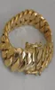 Massives 14-karätiges Gold Miami Men039s Cuban Curb Link-Armband 8 Heavy 98 7 Gramm 12mm253v9346878