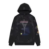 Tasarımcı Kadın Ceketleri 23SS Yüksek Versiyon B Aile Sonbahar Unisex Çift Stil Dark Night Demir Kulesi Ters Moda Hoodie 67G2