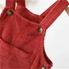 Компания для комбинезонов LawAdka 1-3T Corduroy Neworn Baby Babs Tomeful для девочек Fashion Новая весенняя осенние детские брюки для мальчиков Сплошные карманные комбинезоны 2021 H240508