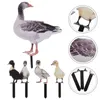 Garden Decorations Outdoor Duck Stakes Animal Sculpture Realistic Lifelike Acrylic Poultry Statue Yard Lawn Decor Gnomes