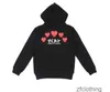 Designer Herren Hoodies Com Des Garcons Play Black Sweatshirt Cdg Red Heart Hoodie IPJ9