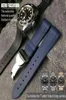 22 mm naturalny guma Siano Watch Band Special for Tudor Black Bay GMT Zakrzywiony końc