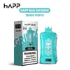 유럽 ​​창고 15000 퍼프 일회용 vape 장치 키트 e 담배 650mah 배터리 사전 채워진 기화기 12 맛 충전식 vape 15k 12k