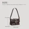 Evening Bags Moto & Biker Vintage For Women Luxury Designer Handbags And Purses 2024 In PU Belt Buckle Small Underarm Shoulder Bag