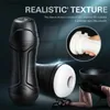 Outros itens de beleza para saúde Men's Penis Training Masturbation Cup Adulto Sexual Elétrica Sucking Cup Real Vagina Feeling Masculino Masturbate Device Q240117