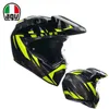 Full Face Open Agv Motorcycle Helmet Ax Carbon Fiber Winter Full Cover Off Road Rally Helmet Motorcycle Racing Helmet Men and Women Q5QB