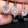 Hebben stempel 925 sterling zilveren klauw 1-3 karaats diamanten ringen moissanite dames trouwen verlovingsbruiloftsets stijl sieraden cadeau7571578