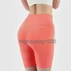 2024 Kvinnor Hög midja Lång yogakort Energilös Yoga Shorts Push Up Hip Gym Pants Fitness Sports Leggings Workout VF6Y