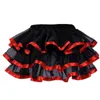 Jupes femmes multicouches Sexy rayé Mini jupe plissée Showgirl fête maille Tulle danse Tutu jupes Match Corset jupe