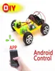 DIY Plastic Model Kit Mobiltelefon Remote Control Toy Set Kids Physics Science Experiment Monterade RC Cars Radiokontroll LJ2009181823787