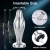 Outros itens de beleza para saúde APP Vibratório Metal Plug Anal Vibrador Aço Inoxidável Butt Plug para Mulheres Homens À Prova D 'Água Gay Anal para Homens Q240117