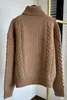 Womens Sweaters Autumn and Winter loro Turtle Collar Cashmere Brown Sweaters piana