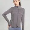 Lu Yoga Jacket Women's Depine Depine Define Workout Sport Coat Coat Fitness SportsクイックドライアクティブウェアトップソリッドジップアップスウェットシャツスポーツウェアホットセルNITR