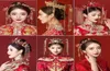Nakrycia głowy 2021 Prawdziwe czapki ślubne nakrycie głowy sukienka ślubna chińska atmosfera Phoenix korona krok na bujanie ornament włosów fem5242078