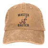 Master Baiter Funny Fanserman Classic Baseball Caps ذروة قبعة شمس الظل القبعات للرجال النساء 240116