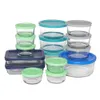 Anchor Hocking 30 Piece Glass Food Storage and Bake Container Sets including Variety Sizes Shapes storage containers 240116