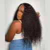 180 Density Mongolian Kinky Curly Wig Human Hair 13x4 Curly Lace Front Wigs Afro Curly Synthetic Lace Closure Wig For Women