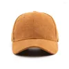 Ball Caps Kpop Unisex Warm Baseball Cap Outdoor Solid Cornice Corduroy Winter Hats For Women Snapback Mens Streetwear Accessories