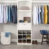 Cabides de plástico padrão branco (50 pacotes) camisa tubular durável são muito adequados para lavanderia e uso diário