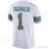 Fotbollströja Miami''Dolphins''custom Man Woman Youth Dan Marino Tua Tagovailoa Raheem Mostert Tyreek Hill Jaylen Waddle Jevon Holland Mike Gesicki Austin Jackson