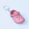لطيف 3D Mini Eva Beach Hole Little Shoe Keychain Girl Girl Accessories Decoration Keyring Floating Key Chain 0117