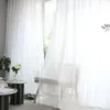 Europe Solid White Curtain Window Sheer Tulle Curtains For Living Room Kitchen Modern Window Treatments Voile Curtains Cortains 240116