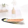 Tea Trays Creative Stainless Steel Oval Metal Storage Tray Home Decoration Fruit