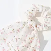 Pure Desire Wind Super Immortal Small Fragmented Flower Scarf Fairy Wind Bow Female Hair Strap