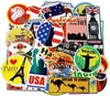 100st Reiskaartstickers Wereldberoemd Toerisme Land Waterdichte Stickers Bagage Reiskoffer Fles Mac Stickers6488925