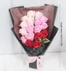 HVAYI Jabón Rosas Ramo Flores Artificiales Planta Matrimonio Cumpleaños Navidad Boda Día de San Valentín Regalo Decoración del Hogar 240117