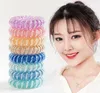 Multi colors 39 cm chain Telephone Wire Hair Tie fashion Jelly Hair Rope Candy Color large size Telephone Wire Hair circle T9I0025426267