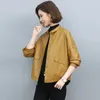 Spring Autumn Women Short Loose Coat Korean Version Pu Leather Clothes Office Lady Jackets For Women Faux Fur Casual Coat 240117